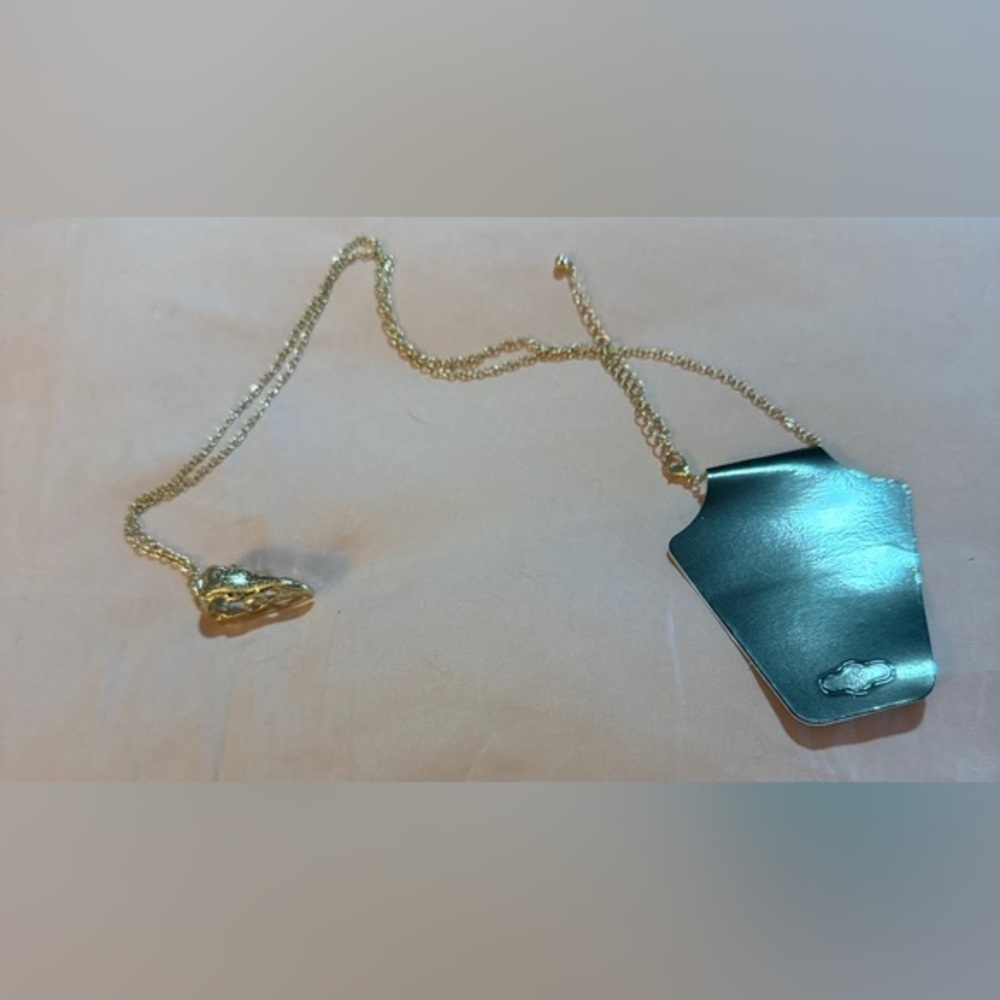 Gold Dinosaur Moving Jaw Necklace